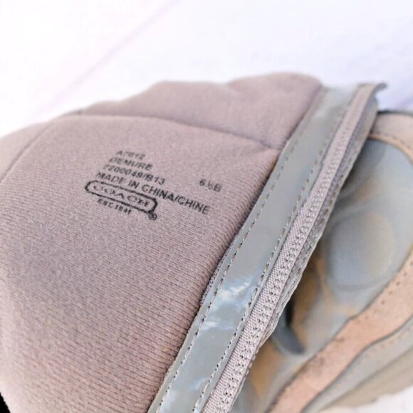 New Coach Demure Gray Nylon Boot Size Women’s 6 1/2 B - Picture 13 of 16